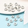 Brass Grade A Rhinestone Spacer Beads RB-A014-Z6mm-01S-4