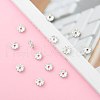 Iron Rhinestone Spacer Beads RB-A008-8MM-S-7