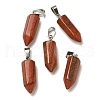 Natural Red Jasper Pendants G-Z067-07P-11-2