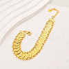 Brass Saint Benedict Coin Link Bracelets for Women TD6981-2