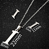 201 Stainless Steel Pendant Necklaces & Stud Earrings Sets WG00841-11-1