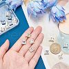 Unicraftale 16Pcs 2 Colors 304 Stainless Steel Pendant STAS-UN0035-41-2