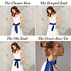 Satin Cloth Ribbon Wrap Around Chain Belt AJEW-WH0314-198A-6