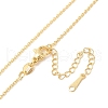 Brass Cable Chain Necklaces NJEW-B119-08G-1