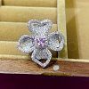 Brass Rhinestone Finger Rings for Women FS-WGC1A7E-04-4