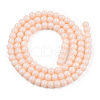 Opaque Solid Color Glass Beads Strands GLAA-T032-P4mm-09-3