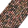 Natural Rhodonite Beads Strands G-A260-A37-01-2