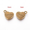 Tibetan Style Alloy Pendants X-TIBEP-5408-AB-FF-2