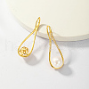 Elegant S925 Sterling Silver Clear Cubic Zirconia Teardrop Dangle Earrings EO1627-2