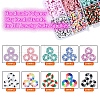 Handmade Polymer Clay Beads Strands CLAY-YW0001-46-2
