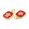 Brass Micro Pave Cubic Zirconia Pendants KK-E068-VB444-2-3