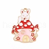 Alloy Enamel Pendants ENAM-M055-03G-03-1