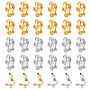 HOBBIESAY 80Pcs 2 Colors 304 Stainless Steel Clip-on Earring Findings STAS-HY0001-38-1