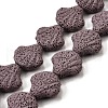 Dyed Natural Lava Rock Beads Strands G-A264-A04-01E-1