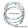 3Pcs Bohemian Style Column Glass Seed Beads Stretch Bracelet Set for Women AN9435-1-2