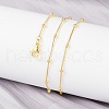 Brass Satellite Chains Necklace for Women NJEW-P265-05G-2