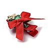 Christmas Theme Cloth Felt Fabric Alligator Hair Clip OHAR-R100-01C-4