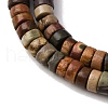 Natural Picasso Jasper/Polychrome Jasper Beads Strands G-L624-I15-2x4mm-4