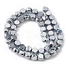 Electroplate Glass Beads Strands EGLA-L045-G-FP01-2