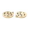 PVD Vacuum Plating 304 Stainless Steel Pendant Cabochon Settings for Enamel STAS-P295-18G-2