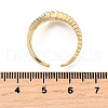 Brass Micro Pave Cubic Zirconia Adjustable Cuff Rings RJEW-D313-08PG-5
