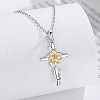 Sterling Silver Pendant Necklaces FS-WG25260-01-4