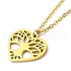 304 Stainless Steel Pendant Necklaces NJEW-Z025-02B-2