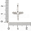Brass Micro Pave Clear Cubic Zirconia Pendants KK-L228-01P-02-3