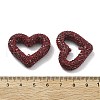 Heart Shape Polymer Clay Rhinestone Beads CLAY-NH0001-09A-03-3