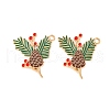 Golden Plated Alloy Enamel Pendants ENAM-Z017-06G-1