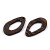 Natural Wenge Wood Pendants WOOD-T023-54-3