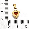 304 Stainless Steel Micro Pave Cubic Zirconia Pendants STAS-B086-13G-01-3