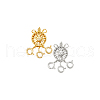  2Sets 2 Colors Brass Box Clasps KK-NB0003-74-7