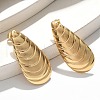 304 Stainless Steel Stud Earrings EJEW-U047-20G-3