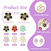 30Pcs 6 Colors Alloy Charms ENAM-TA0001-76-10