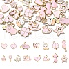 30Pcs 15 Styles Alloy Enamel Pendants ENAM-YW0004-25-1