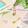 Oval 304 Stainless Steel & Glass Pendant Decoration HJEW-CA00007-4