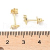 925 Sterling Silver Clear Cubic Zirconia Stud Earrings EJEW-Q032-01F-G-5