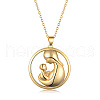 Hollow Brass Mother's Day Mother Hug Baby Pendant Necklaces for Women RD9291-5