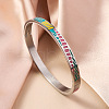 304 Stainless Steel Enamel Bangles FS-WG30162-04-1