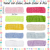Gorgecraft 30Pcs 10 Colors Polyester Crochet Elastic Headbands OHAR-GF0001-33A-2