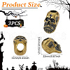 3Pcs Brass Beads KK-FG0001-18-2