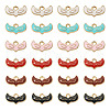 36Pcs 6 Colors Alloy Enamel Pendants ENAM-TA0001-41-11