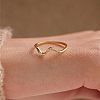 Wave Shaped 925 Sterling Silver Micro Pave Clear Cubic Zirconia Finger Rings FS-WG6021D-08-3