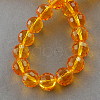 Transparent Glass Bead Strands GLAA-R095-6mm-18-2