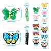 44pcs 11 styles Opaque & Transparent Resin Pendants RESI-TA0001-82-3