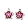 304 Stainless Steel Enamel Pendants STAS-P339-16P-01-1