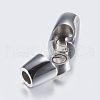 Tarnish Resistant 304 Stainless Steel Magnetic Clasps with Glue-in Ends STAS-P181-36P-3