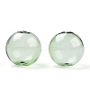 Transparent Blow High Borosilicate Glass Globe Beads X-GLAA-T003-09D-2
