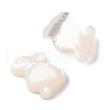 Natural White Shell Carved Cabochons SSHEL-C012-18-2